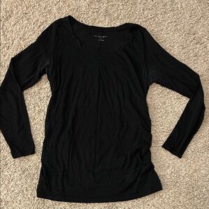 Liz Lange Black Long Sleeve Top